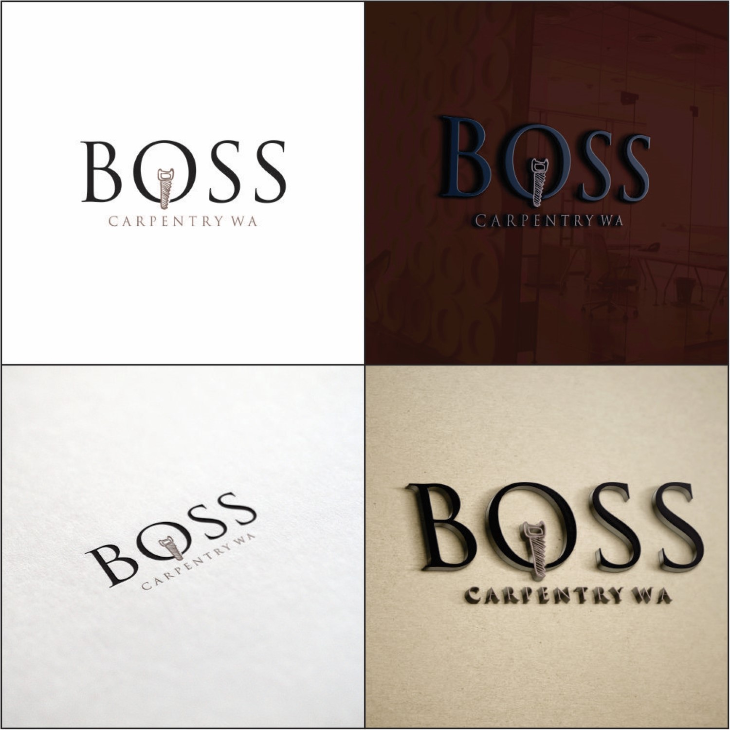 Logo Design by DG for Boss carpentry | Design #9987920