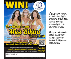Poster Design by TheStableDesign for BENT-OVER Silicone Nozzles | Design #2154470
