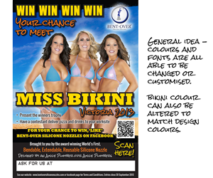 Poster Design by TheStableDesign for BENT-OVER Silicone Nozzles | Design: #2154476