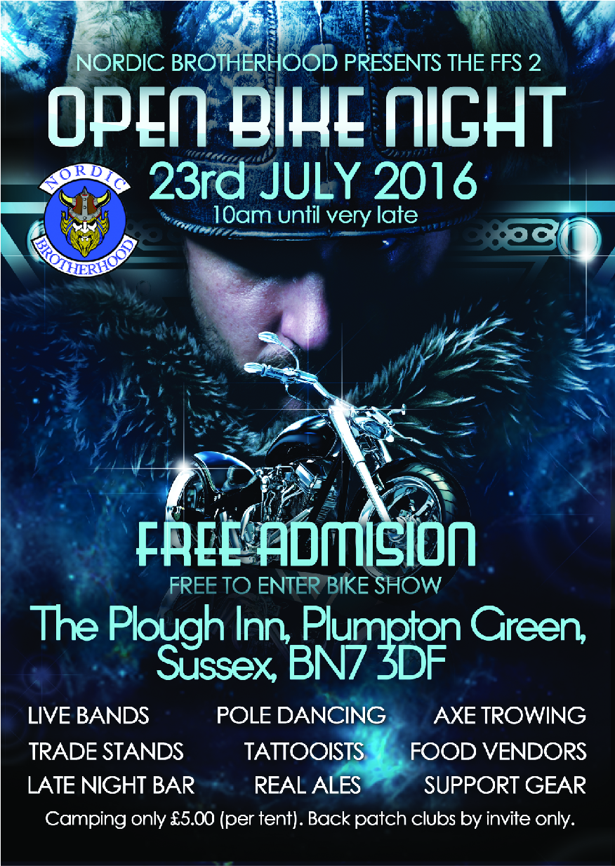 Diseño de Flyer por abc. para Nordic Brotherhood Sussex | Diseño #10093837