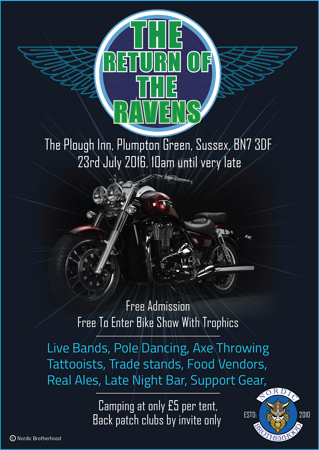 Diseño de Flyer por asif.tintin para Nordic Brotherhood Sussex | Diseño #10034086