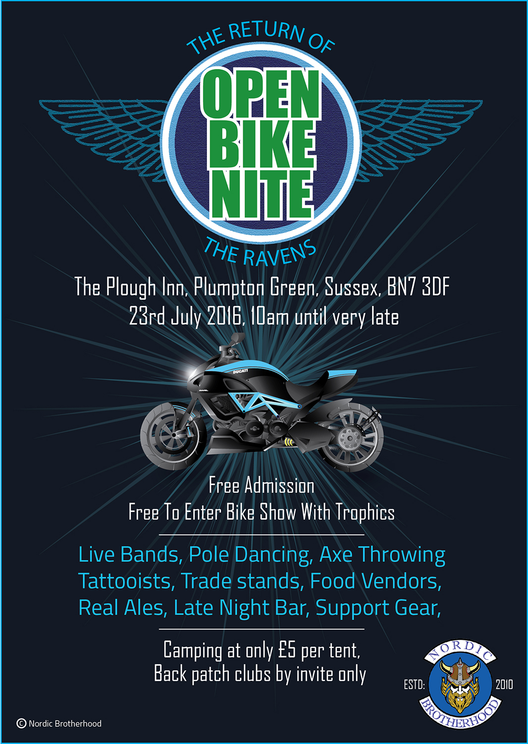 Diseño de Flyer por asif.tintin para Nordic Brotherhood Sussex | Diseño #9911349