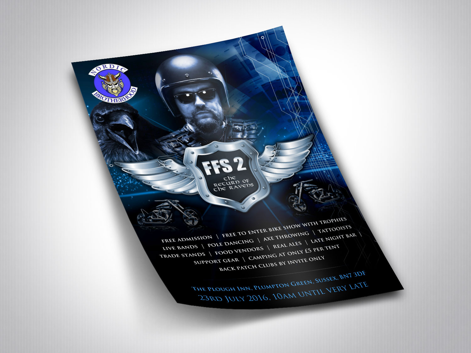 Flyer Design by pivotaldesign.biz for Nordic Brotherhood Sussex | Design #9949876