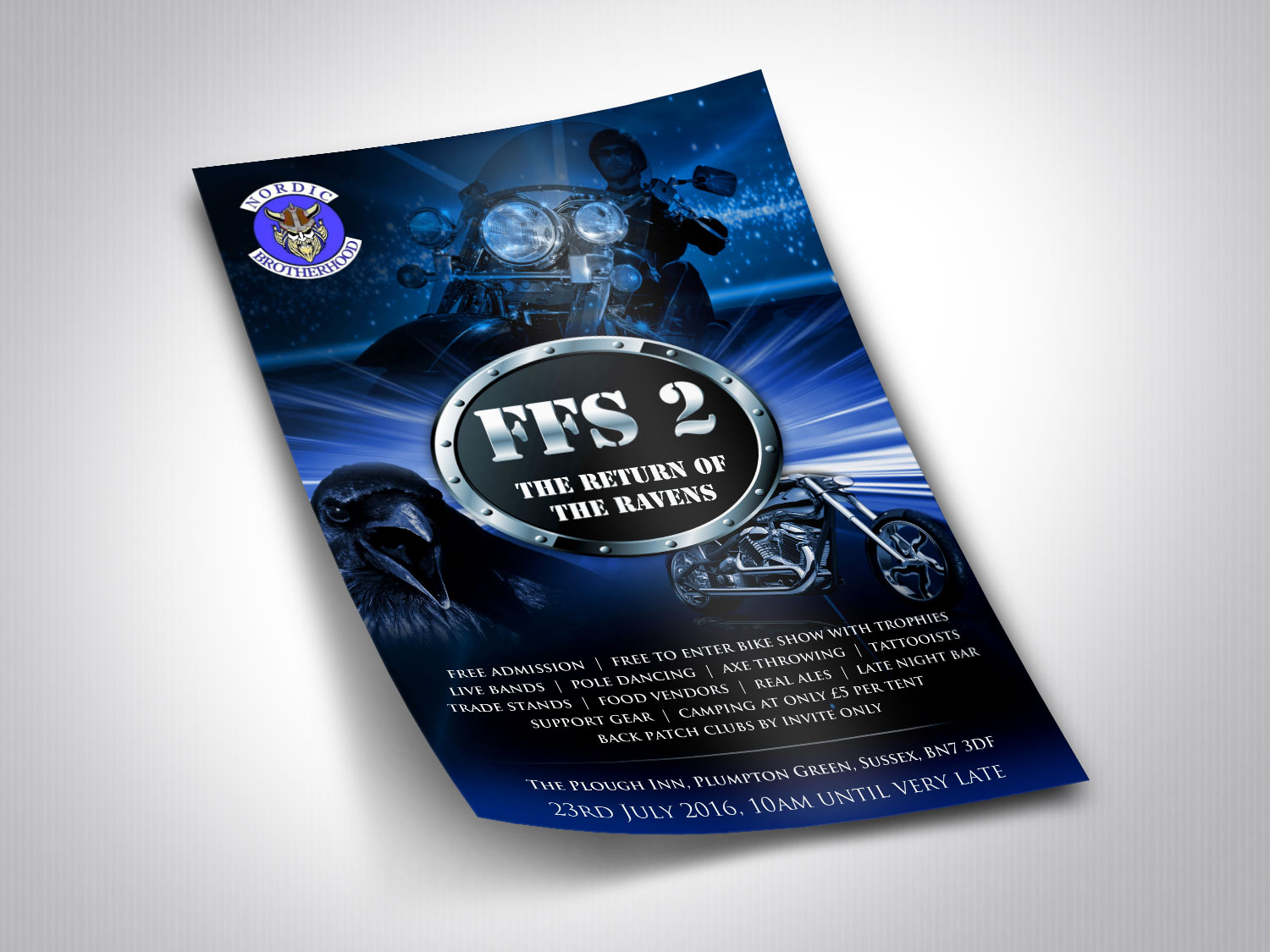 Flyer Design by pivotaldesign.biz for Nordic Brotherhood Sussex | Design #9949877