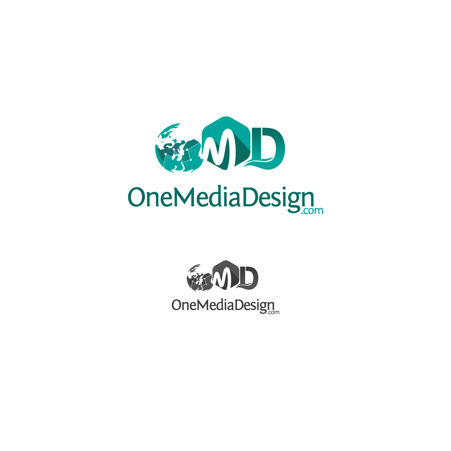 Logo Design by Creative Ants for One Media Design, LLC | Design #9974050