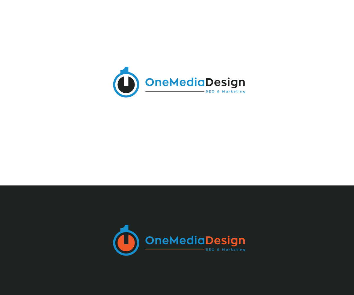 Logo Design by WORLDGAON PVT LTD for One Media Design, LLC | Design #9913424