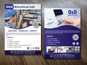 Flyer Design by alex989 for O&D Electrical LTD | Design: #10096804