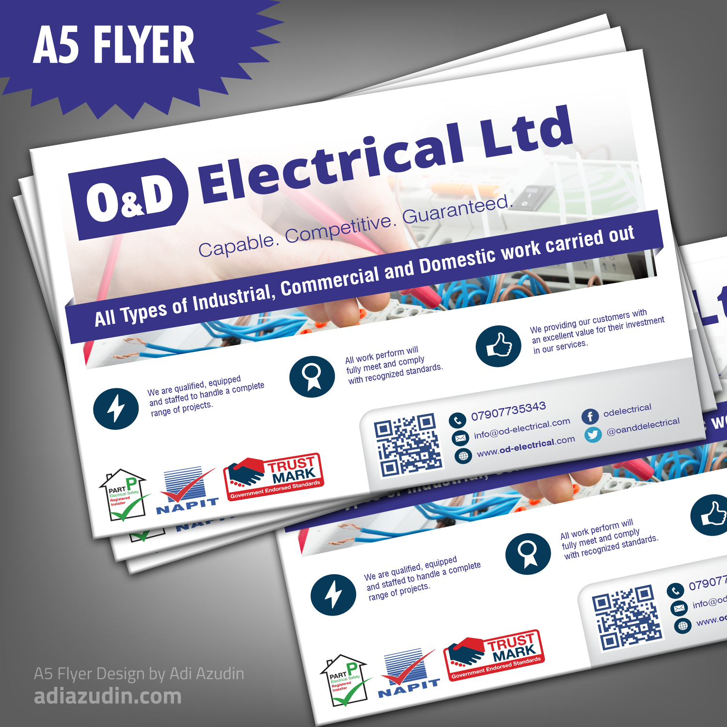 Flyer-Design von adiazudin für O&D Electrical LTD | Design #9906959