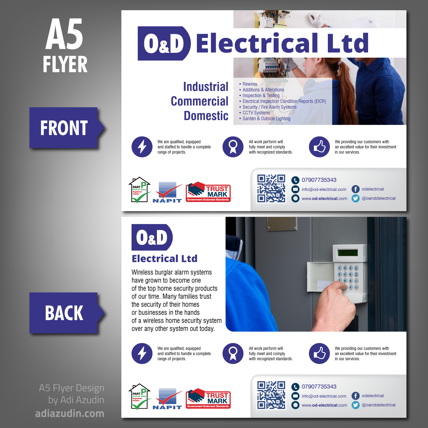 Flyer Design by adiazudin for O&D Electrical LTD | Design #9940528