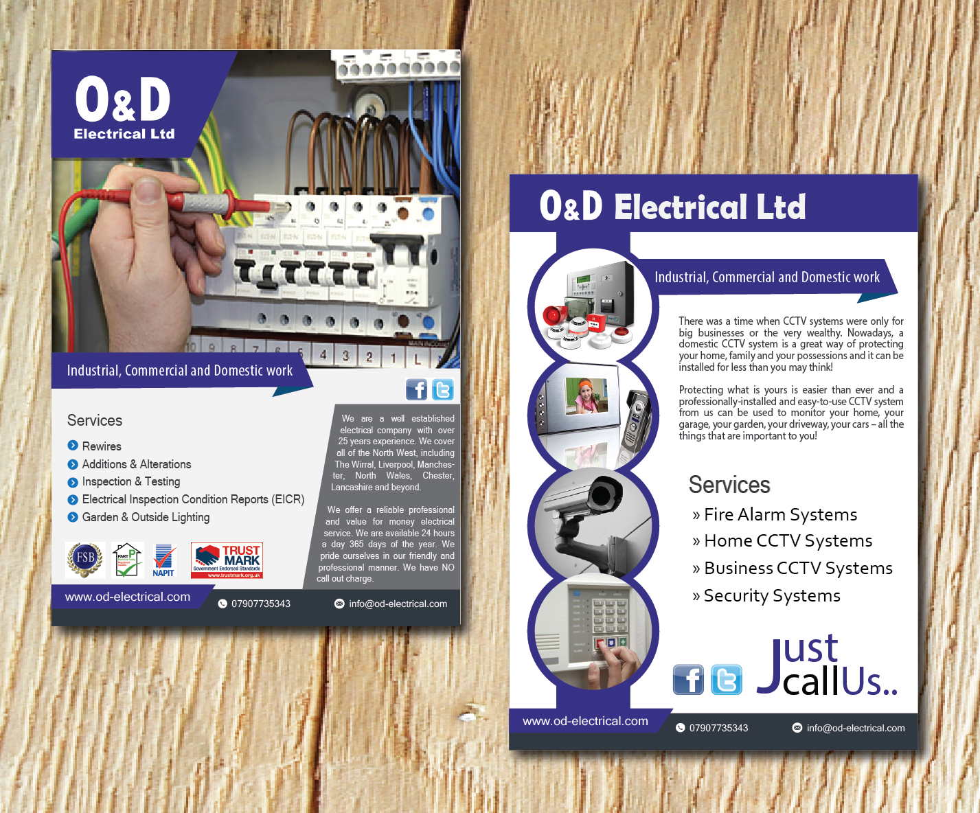 Diseño de Flyer por Alexandar para O&D Electrical LTD | Diseño #9902612