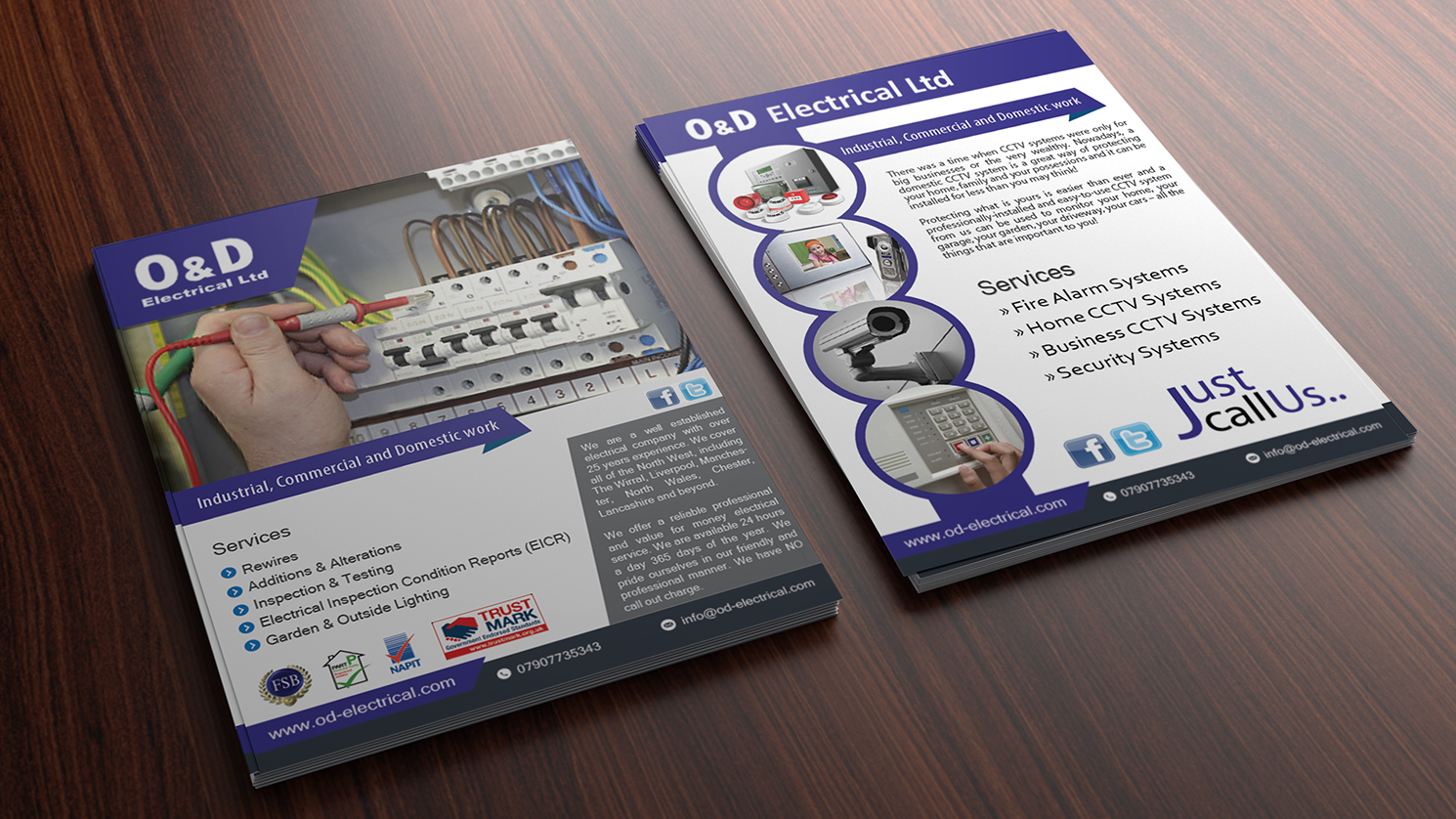 Flyer Design by Alexandar for O&D Electrical LTD | Design #9902813