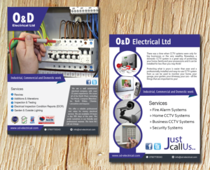 Flyer Design by Alexandar for O&D Electrical LTD | Design: #9902831