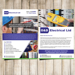Flyer Design by Masha K for O&D Electrical LTD | Design: #9949864