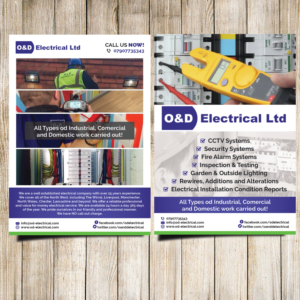Flyer Design by Masha K for O&D Electrical LTD | Design: #9970611