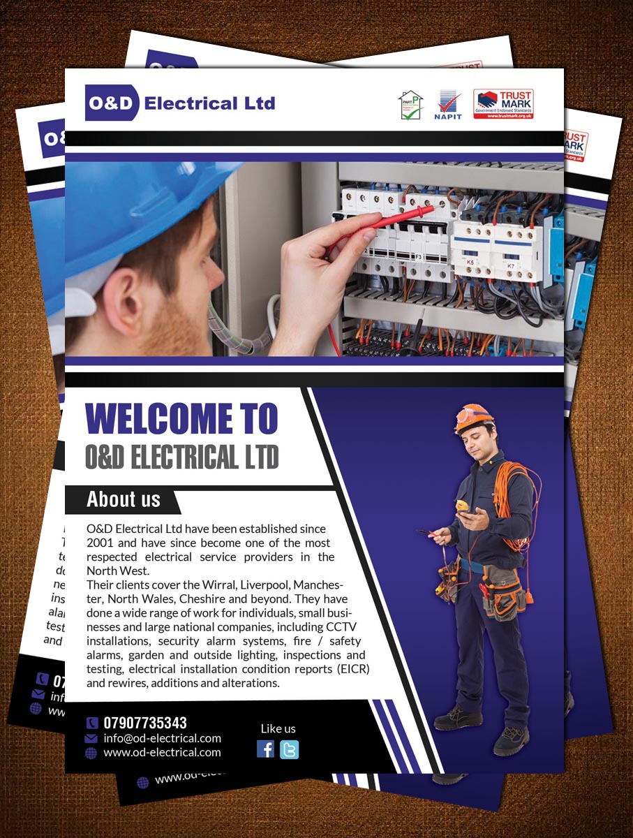 Flyer Design by creative.bugs for O&D Electrical LTD | Design #9911212