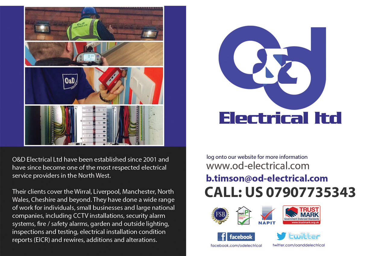 Flyer Design by Premier1 Graphix for O&D Electrical LTD | Design #9978369