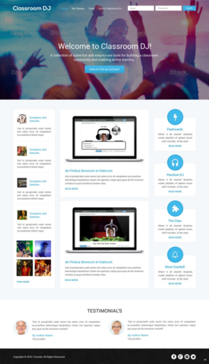 Web Design by pb for ClassroomDJ.com | Design: #10012803
