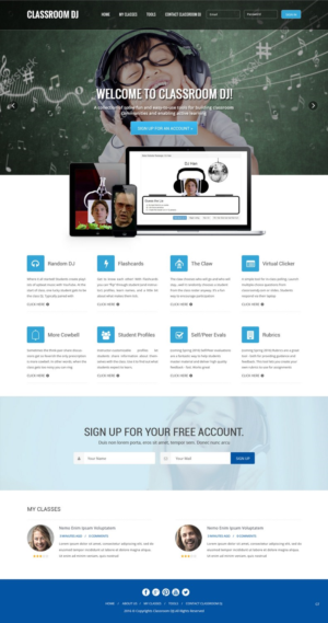 Web Design by pb for ClassroomDJ.com | Design: #9934509