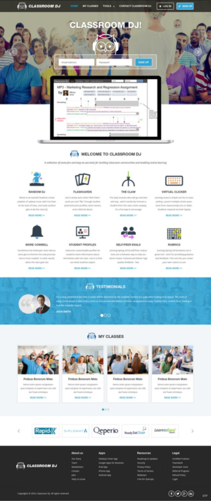 Diseño Web por pb para ClassroomDJ.com | Diseño: #9934516