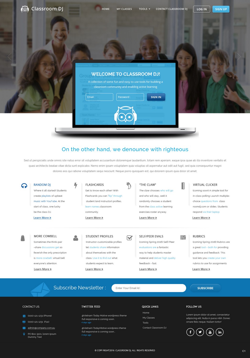Web-Design von pb für ClassroomDJ.com | Design #9941154