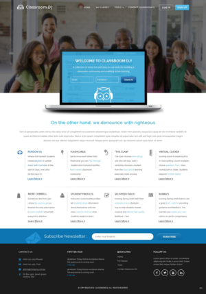 Diseño Web por pb para ClassroomDJ.com | Diseño: #9941154