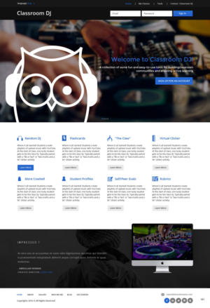 Web Design by pb for ClassroomDJ.com | Design: #9941156