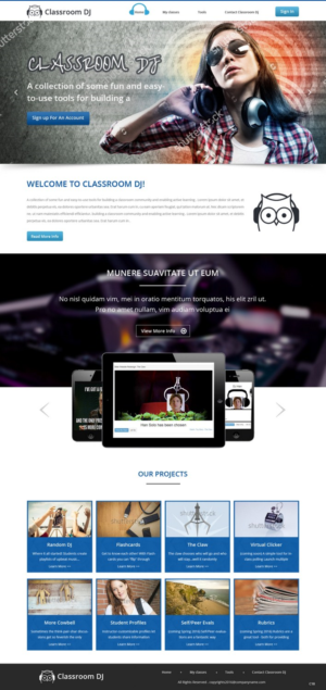 Diseño Web por pb para ClassroomDJ.com | Diseño: #9951768