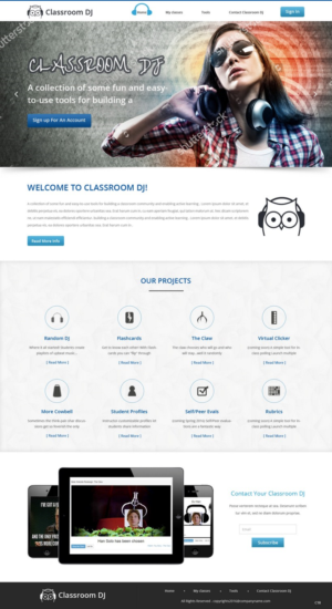 Diseño Web por pb para ClassroomDJ.com | Diseño: #9951769