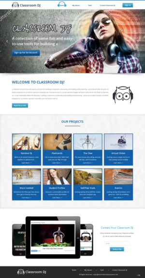 Diseño Web por pb para ClassroomDJ.com | Diseño: #9951770