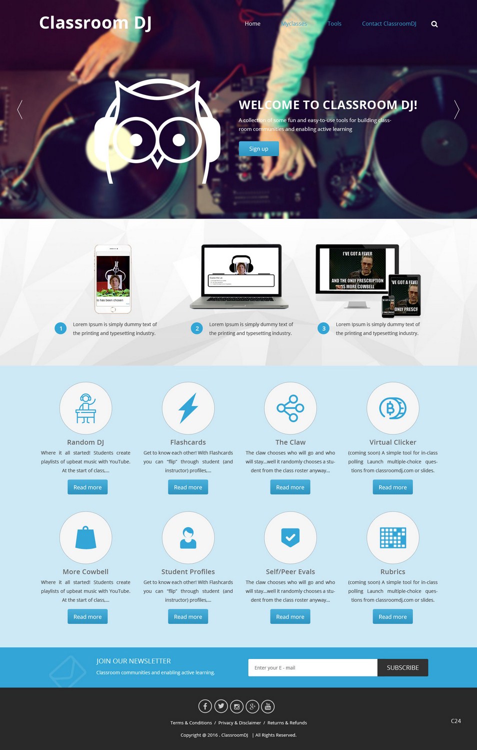 Web-Design von pb für ClassroomDJ.com | Design #9951783