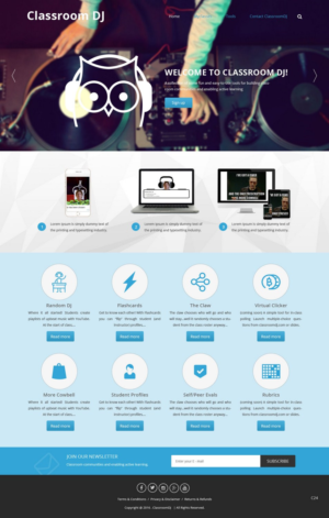 Diseño Web por pb para ClassroomDJ.com | Diseño: #9951783