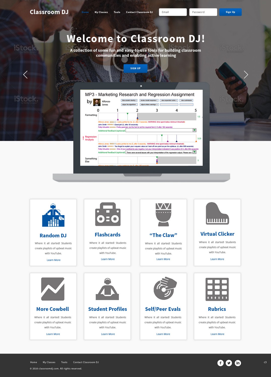 Web Design by pb for ClassroomDJ.com | Design #9951793