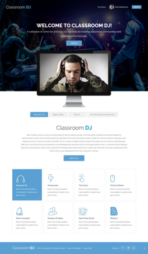 Diseño Web por pb para ClassroomDJ.com | Diseño: #9951797
