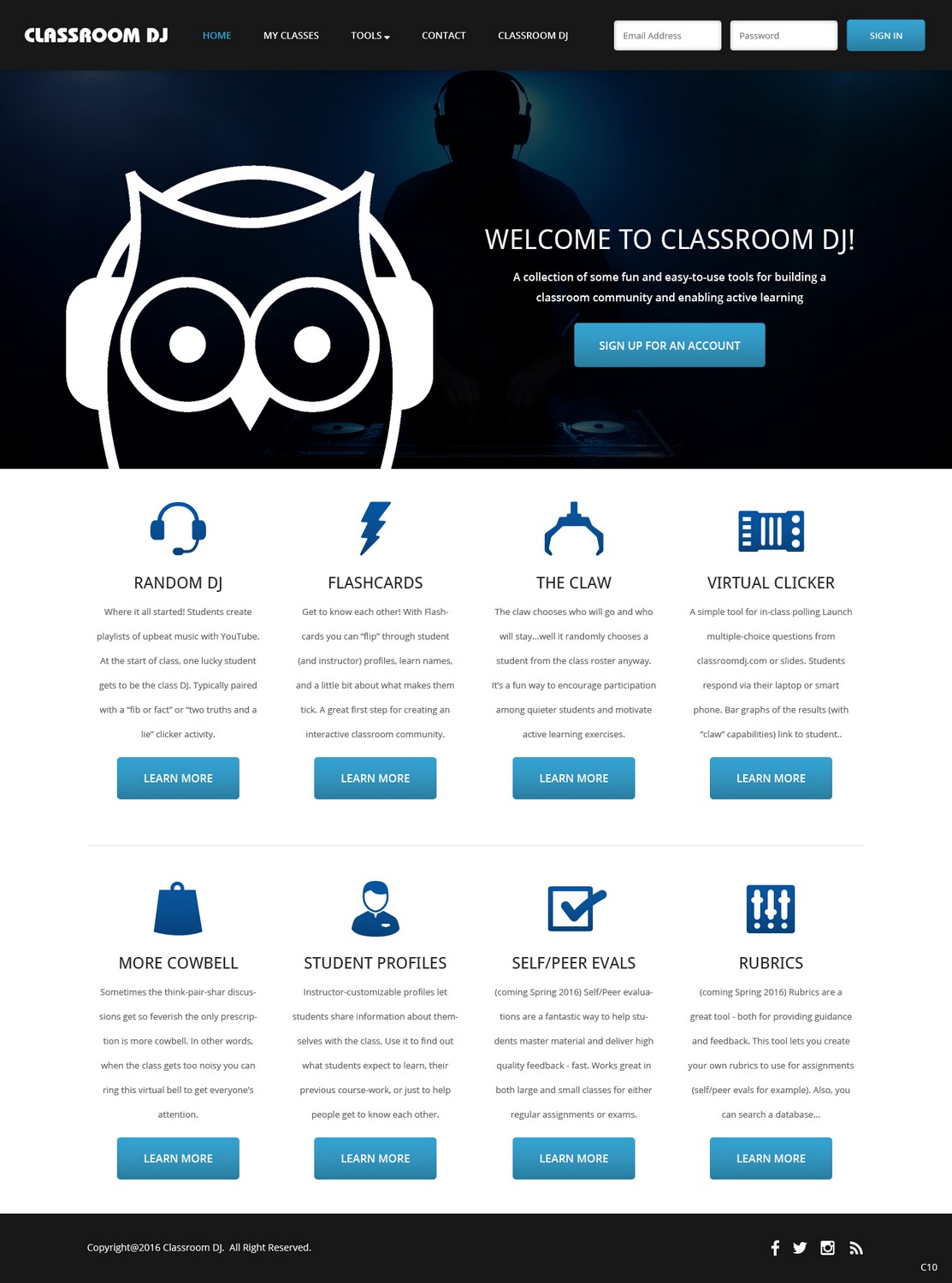 Diseño Web por pb para ClassroomDJ.com | Diseño #9956027