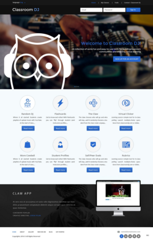 Web Design by pb for ClassroomDJ.com | Design: #9980303
