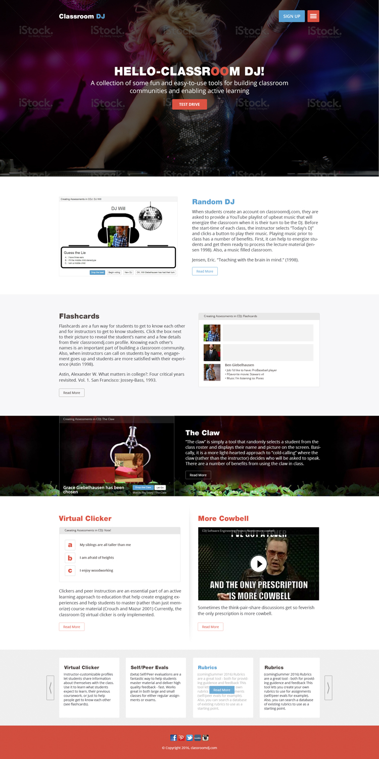 Diseño Web por the-lion-king para ClassroomDJ.com | Diseño #10094265