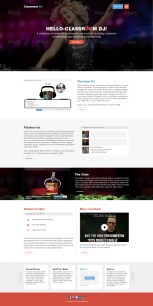 Web Design by the-lion-king for ClassroomDJ.com | Design: #10094265