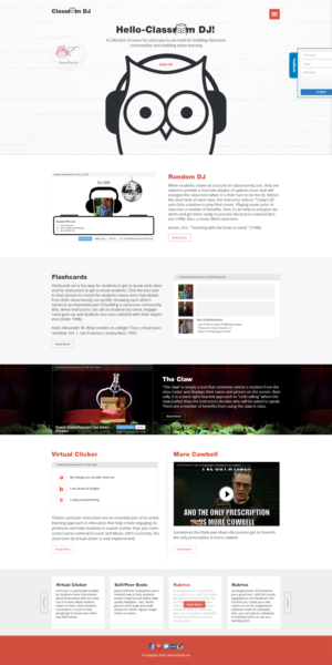Web Design by the-lion-king for ClassroomDJ.com | Design: #9911972