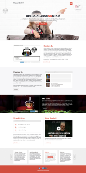 Diseño Web por the-lion-king para ClassroomDJ.com | Diseño: #9924357