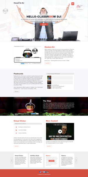 Web Design by the-lion-king for ClassroomDJ.com | Design: #9935965