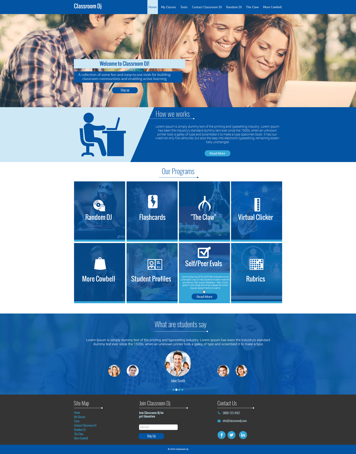 Web Design by Impressive Solutions for ClassroomDJ.com | Design #10006217