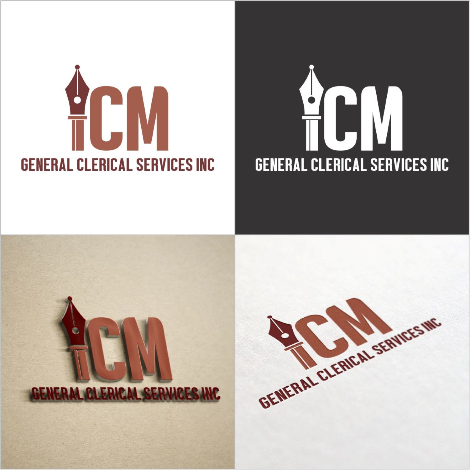 Logo Design by DG for ICM GENERAL CLERICAL SERVICES LLC | Design #9990136