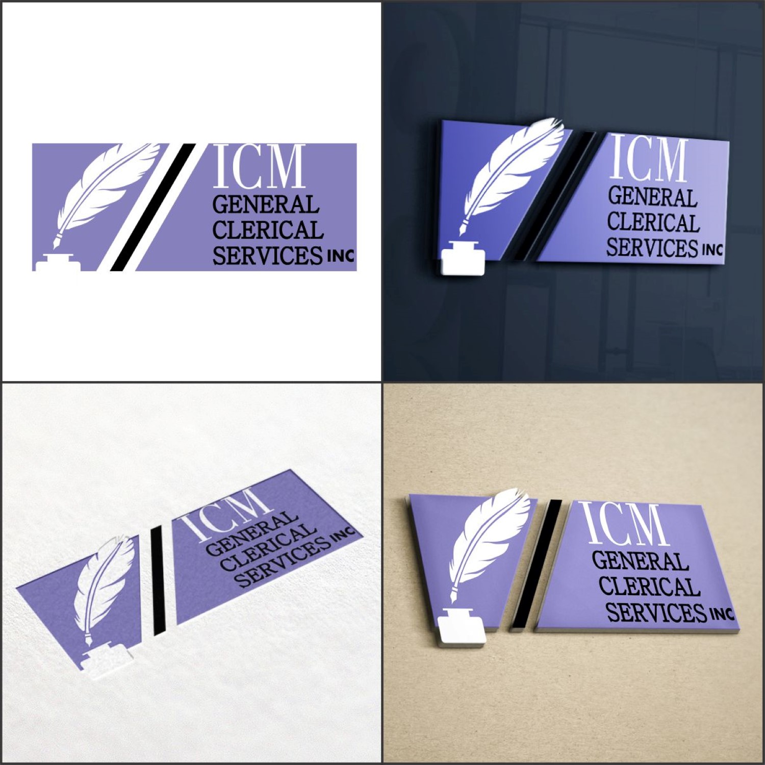 Logo Design by DG for ICM GENERAL CLERICAL SERVICES LLC | Design #9990216