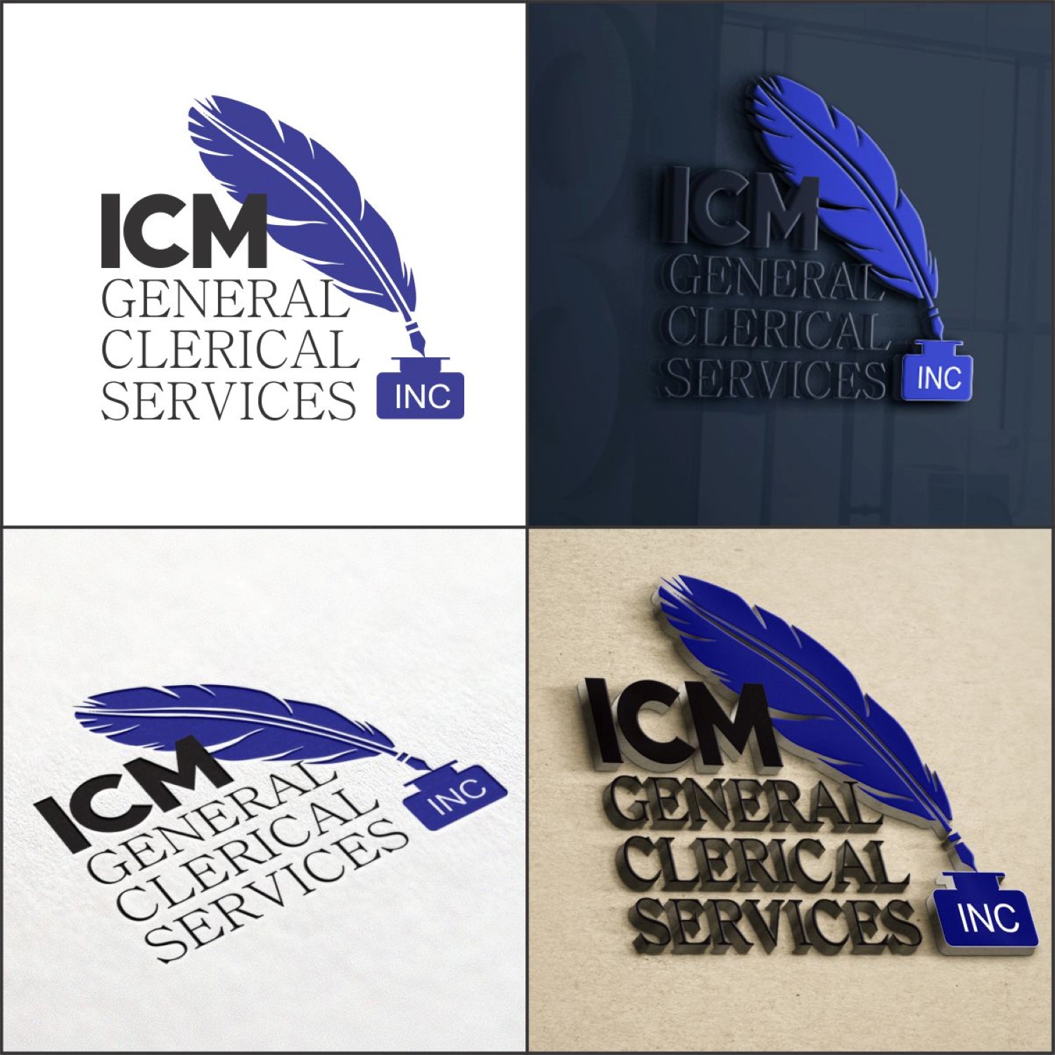 Logo Design by DG for ICM GENERAL CLERICAL SERVICES LLC | Design #9990217