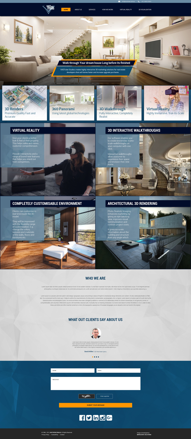 Diseño Wordpress por Impressive Sol para VASTview | Diseño #10076792