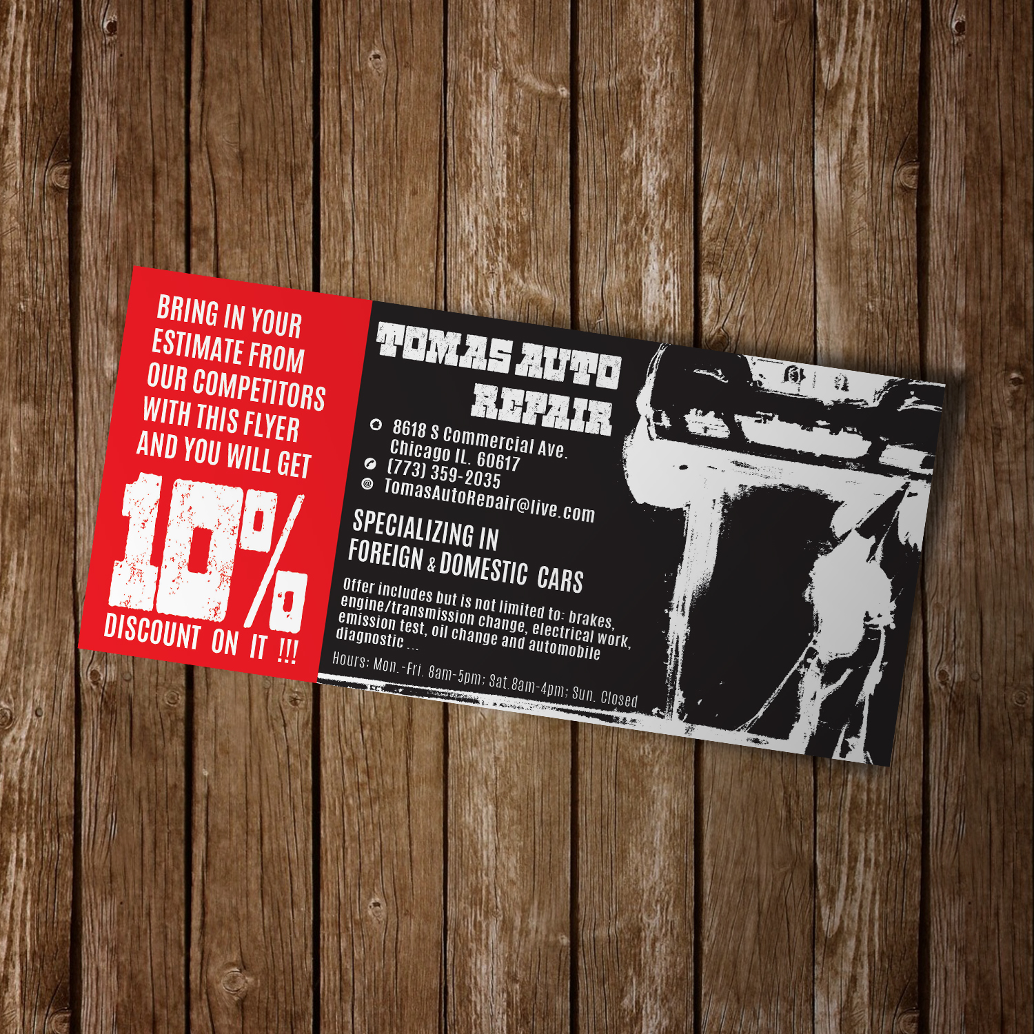 Design de Flyer par senja pour Tomas Auto Repair | Design #9979779