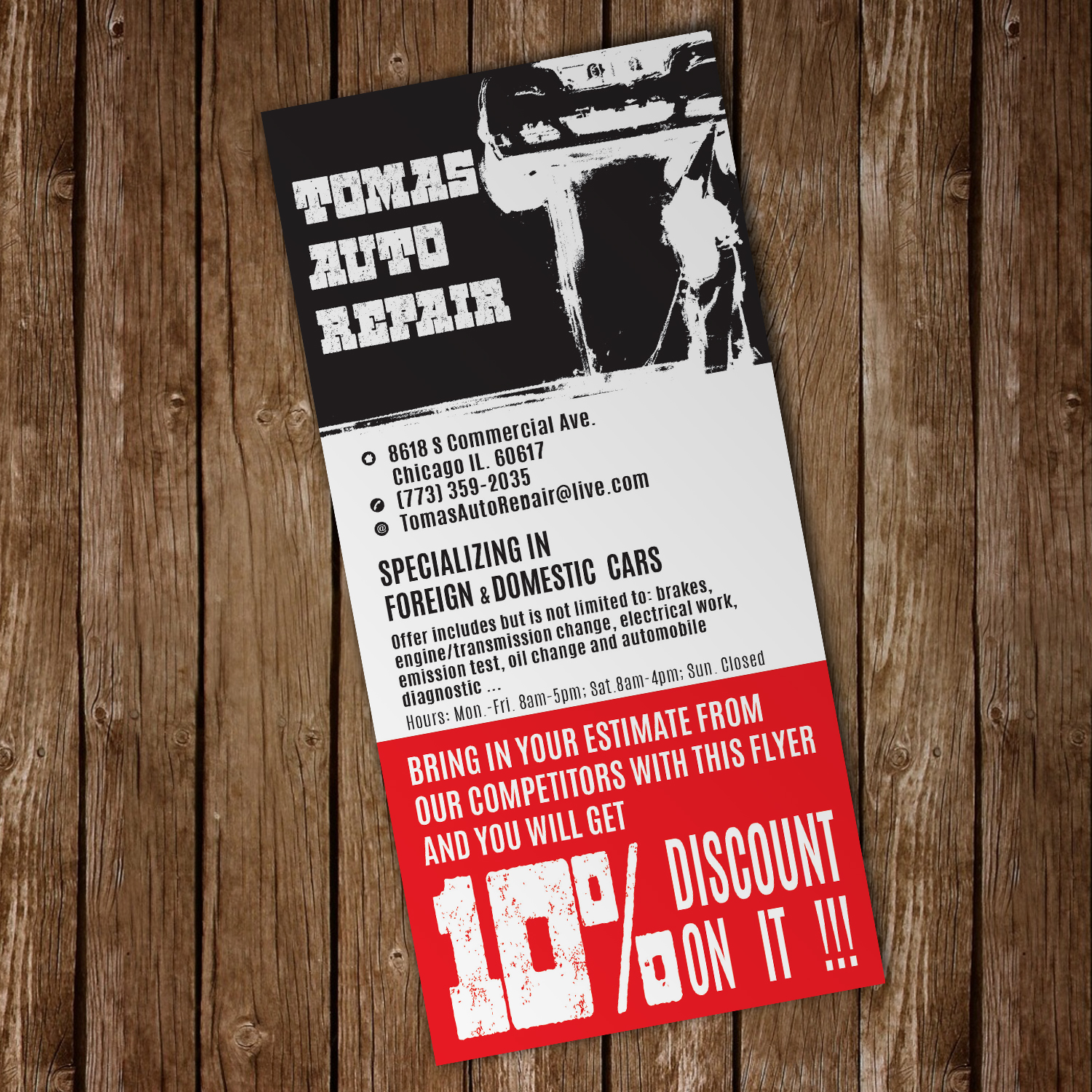 Design de Flyer par senja pour Tomas Auto Repair | Design #9980035