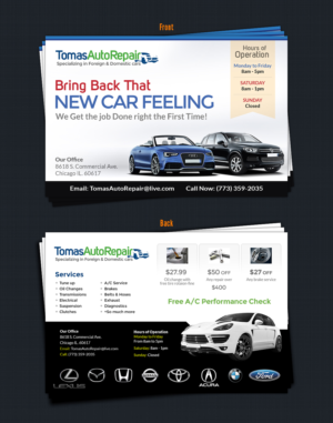 Flyer-Design von Web Skippers für Tomas Auto Repair | Design: #10013078