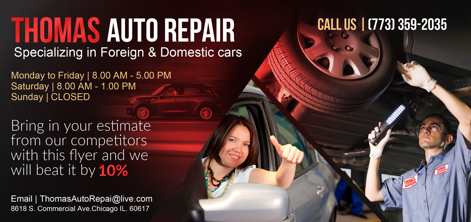 Flyer Design by Gfx.26™ for Tomas Auto Repair | Design #9930381
