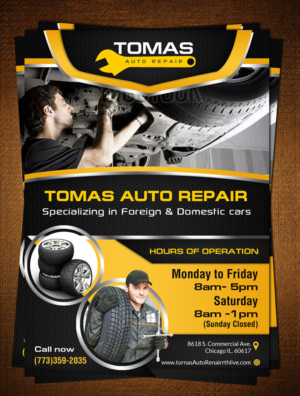 Flyer-Design von creative.bugs für Tomas Auto Repair | Design: #9922912